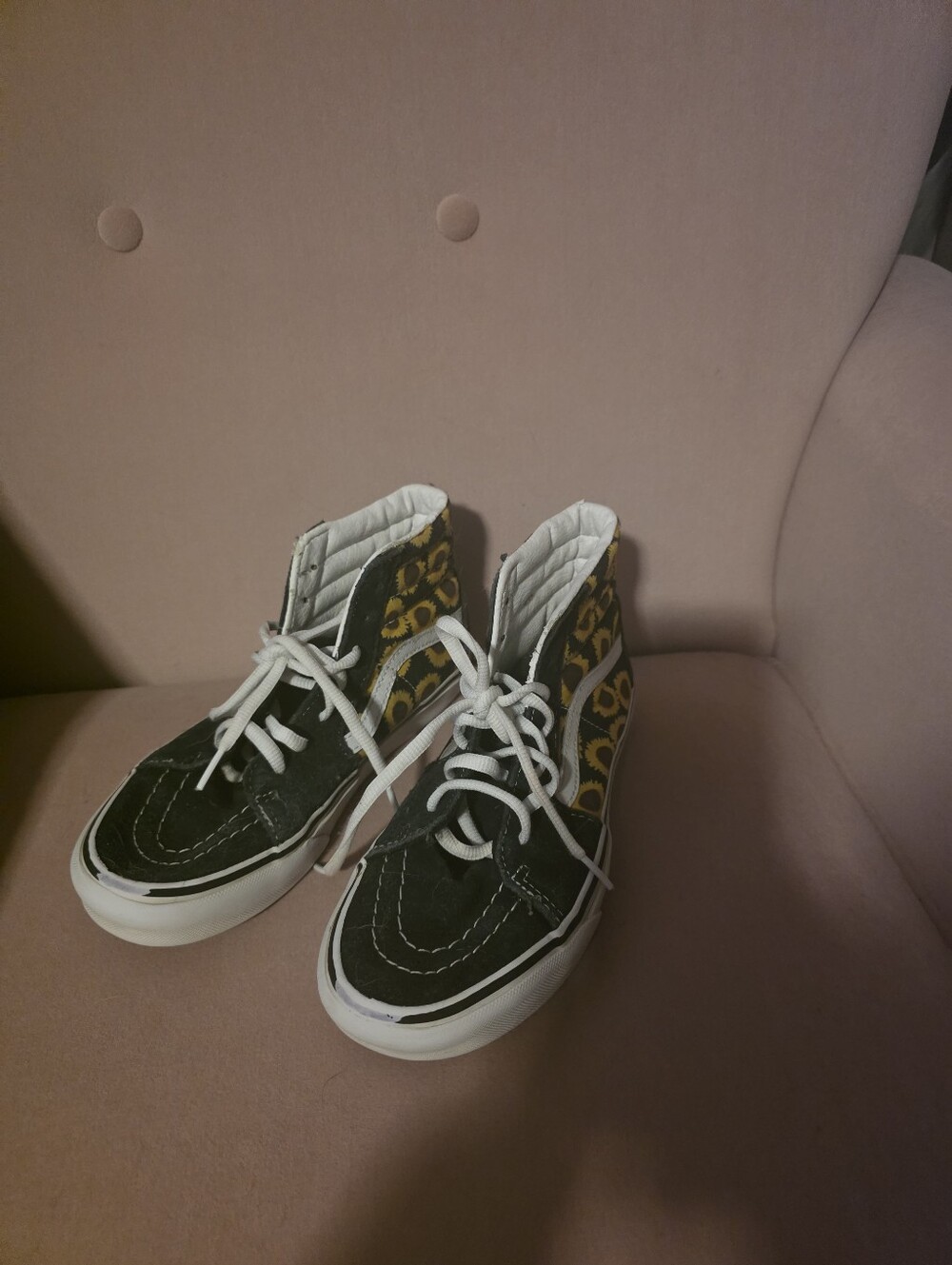 Vans High Top Sunflower Shoes